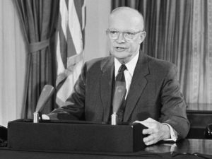 dwight_eisenhower_mic_speech-300x225 Experts: Deep State Killed JFK For His Cuba Policy, Peace Advocacy,